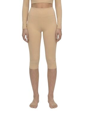 HIGH WAISTED CAPRI - CAMEL